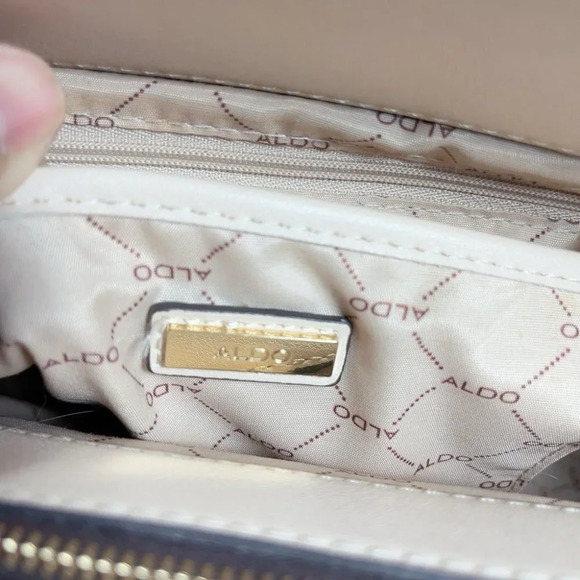 Aldo Retriever Tote Bag Faux Leather Camel  Color - Picture 15 of 16